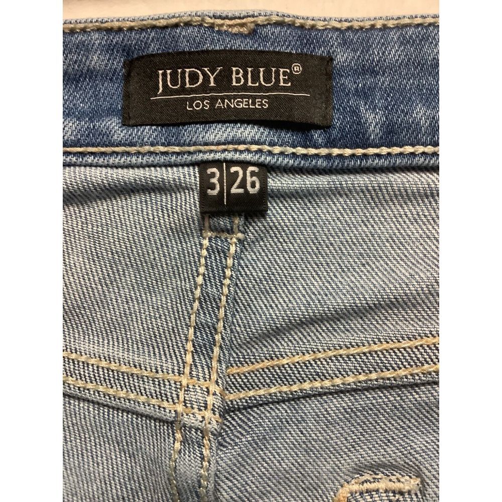 Judy Blue Classic Light Blue Straight Jeans - Picture 4 of 11